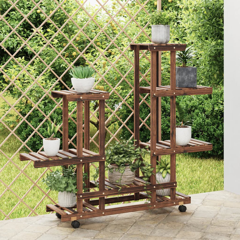 Patro Plant Stand, Carbonized Brown