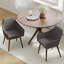 Ensemble de 2 chaises d'appoint rembourrées avec dossier confortable rembourré gris-1422273689-1422273685