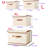 5 Pack Fabric Foldable Storage Bin Cube Organizer Basket with Flip-Top Lid & Handles, Clothes Blanket Box for Home, Office, Closet, Beige-1118171455