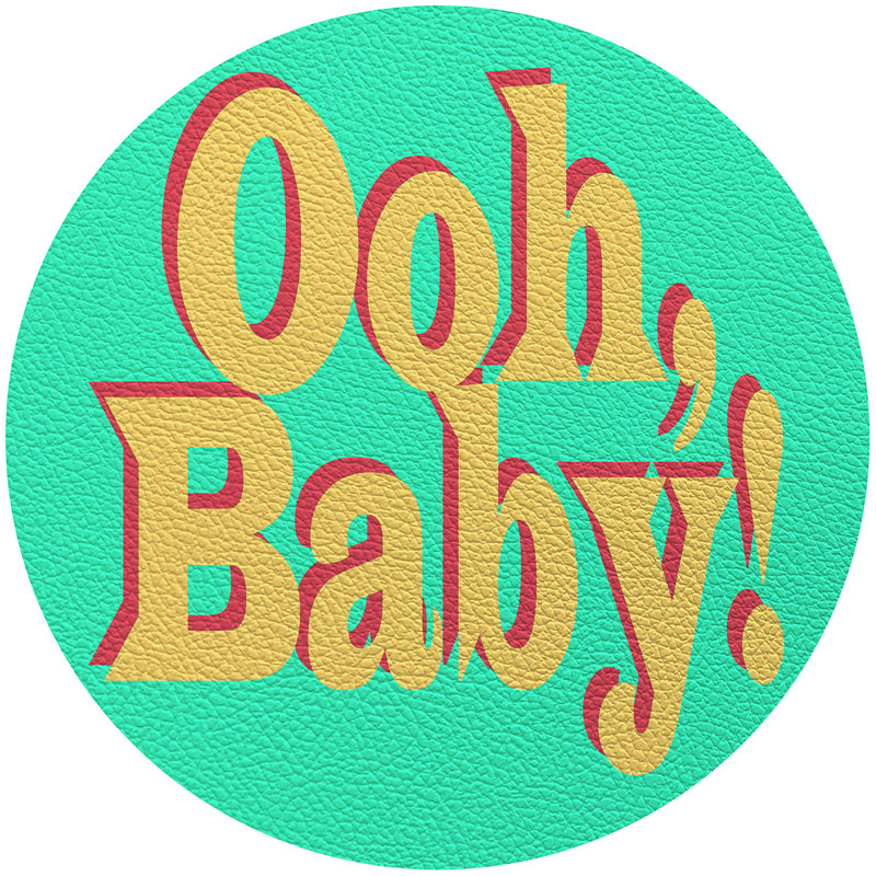 Ooh Baby Placemat Set, Green/Paprika/Yellow