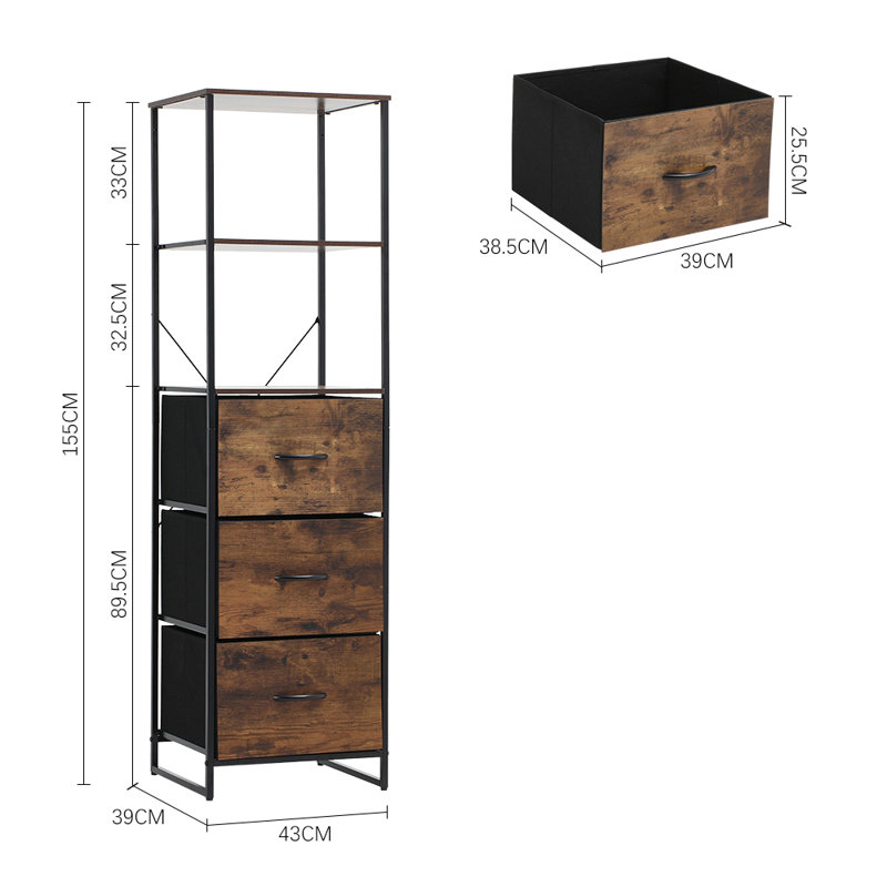Steel Rectangle Accent Cabinet