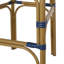 Ensemble de 2 sièges d'extérieur français, bleu marine et aluminium, siège de 29,5 po, structure rouille, ensemble de sièges à 2 motifs, bleu, 29,5 po