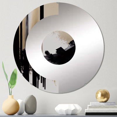 Larinda - Miroir mural demi-cercle