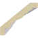 Échantillon - Moulure à couronne lisse classique Endurathane, H 4 po x P 4 5/8 po x F 6 1/8 po x L 12 po, apprêtée