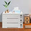 Armoire de rangement en bois 3 niveaux, boîte de rangement de bureau avec tiroirs verrouillables-1869561265