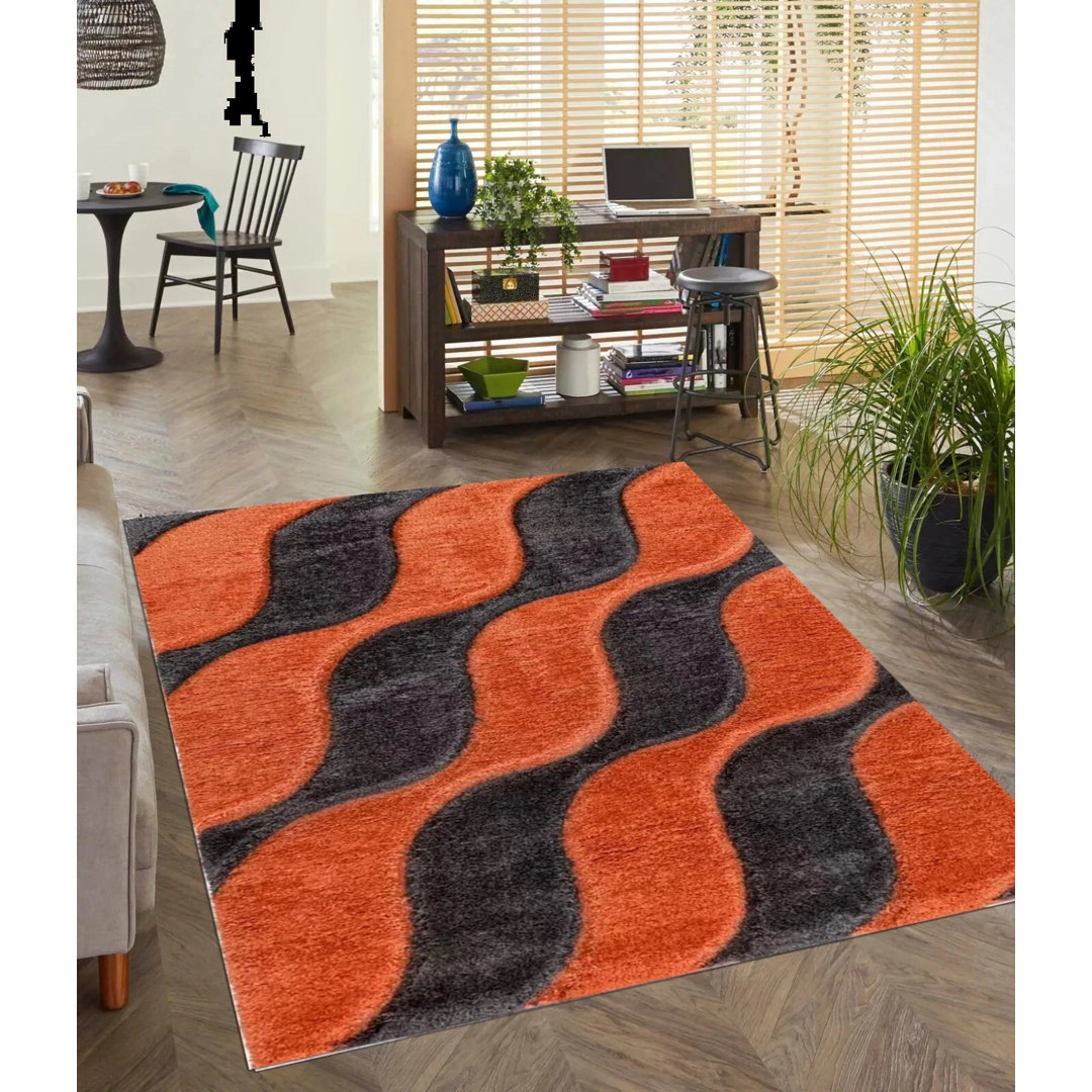 3D Luxury Shaggy Area Rug Geometric Pattern High Pile Soft Plush Rug Perfect For Living Room Bedroom Small Door Mats Floor Mats