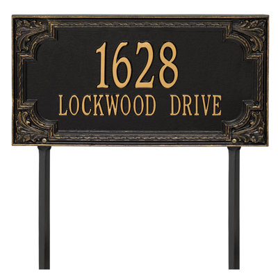 Signature Series 2-Line Lawn Address Sign