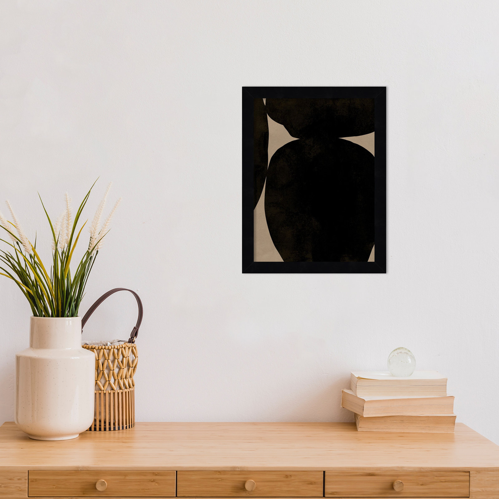 Heirloom Orbs II by Jacob Green, Black, 13" H x 10" W x 1" D