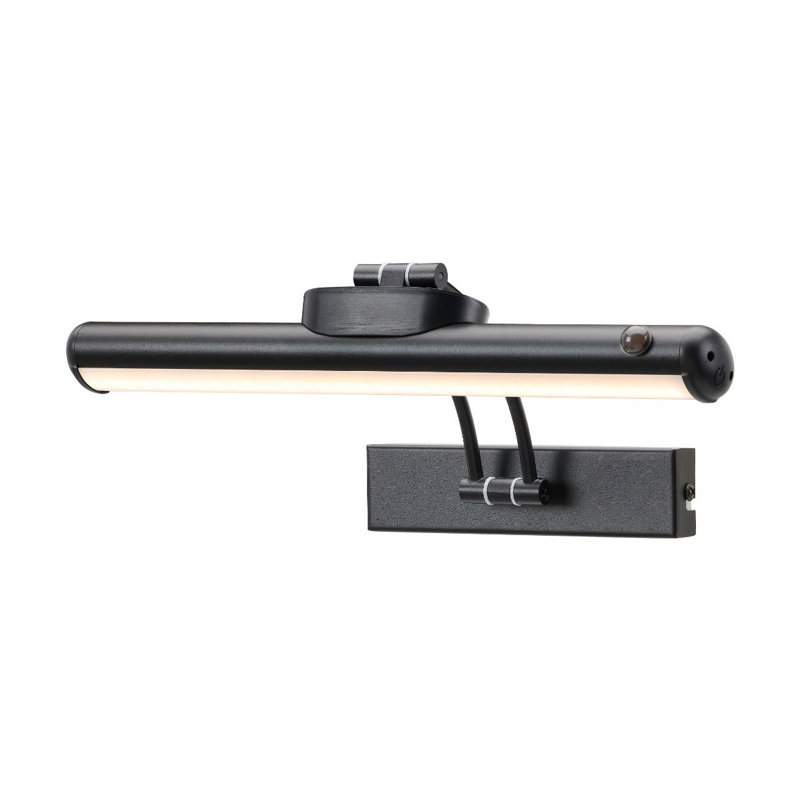Battery Powered Dimmable LED Wall Mount Picture Light, Black