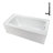 Streamline 60 in. x 30 in. Acrylic Right-Hand Drain Alcove Bathtub in Glossy White With External Drain-101699345