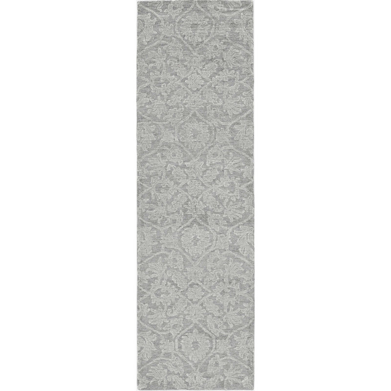 Tapis en laine gris
