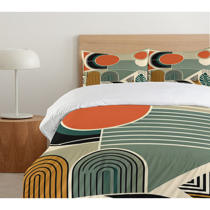 Monstera Duvet Cover, California King Duvet Cover + 2 Standard Shams