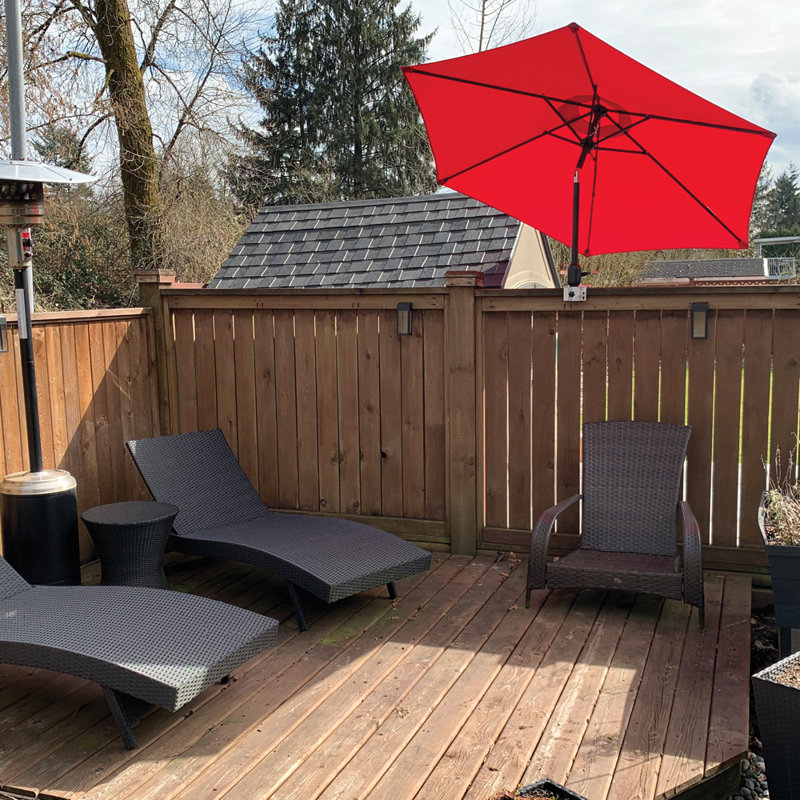 Base de parasol Rail-EZ en aluminium, Noir