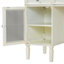 Bureau de coiffeuse polyvalent 2 en 1 avec miroir rabattable et armoires de rangement