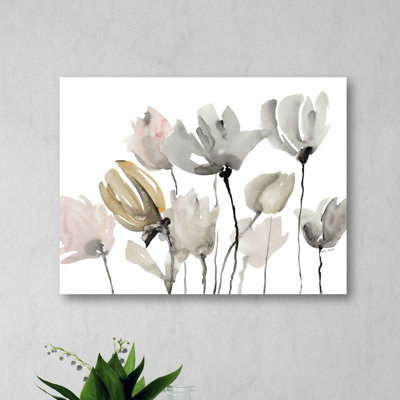 " Gray Tulips " Painting Print
