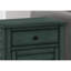 Table d'appoint de 25 po - placage bleu antique, bois massif et matériau de 20 po Large pratique pour la chambre à coucher et le salon