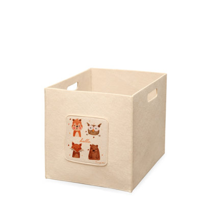 Stylish Felt Storage Basket, Cream Color, 11.8 x 11.8 x 11.8 inches | 100% Felt , Durable & Eco-Friendly | Perfect for Organizing Toys, Blankets, or Laundry | Ideal for Home Décor & Storage Solutions