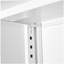 Armoire de rangement pliante en métal blanc, classeur pliant, armoire de rangement avec serrures de porte et tablettes réglables, convient comme armoire de rangement pliante pour la maison, le bureau, l'école et le garage