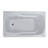 Anguilla 58.5'' x 35.5'' Acrylic Bathtub-11770255