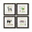 Golden Cuisine Sheep - Ensemble de 4 impressions sur toile encadrées-2076140459-2076140460