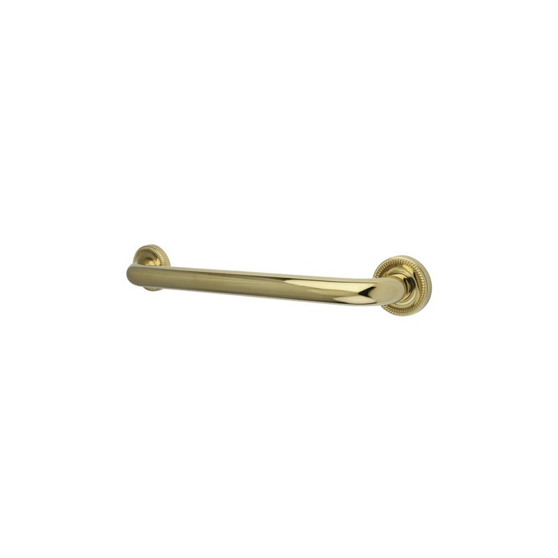 Made to Match Camelon Beaded Grab Bar, Polished Brass, 18"
