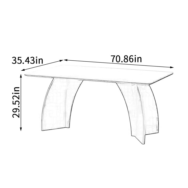 Heledd, 29.52"H x 70.86"L x 35.43"W