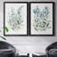 «Delicate Blue Botanical I», ensemble de 2 reproductions d'art sur toile encadrées-61455400-61455401