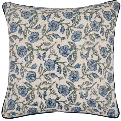 Delphine Floral Square Throw Cushion