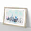 Freedom Tower And New York City - Single Picture Frame Painting on MDF-56853608-56853610
