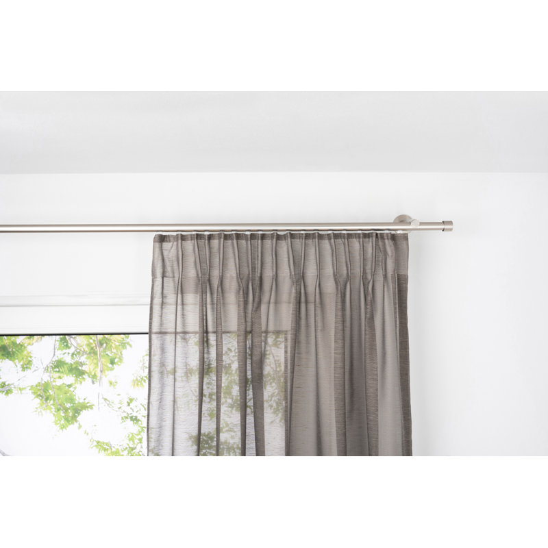 Gardine (1 Stück), transparent, Taupe