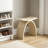 Freestanding Shower Seat Solid Surface Shower Stool（Milk-coffee）-137439463