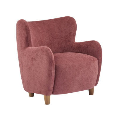 Reshami Wing Back Fabric Upholstered Accent Chair