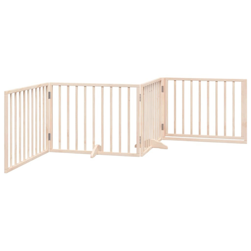 Ziggie Solid Wood Dog House Door, Beige, 60cm H x 320cm W x 2cm D