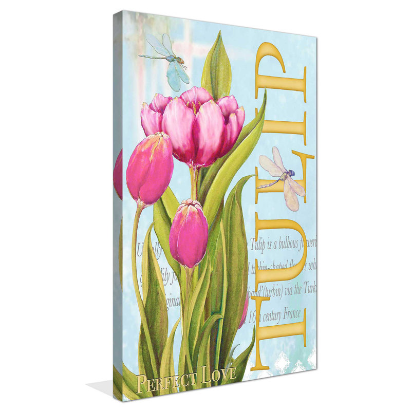 «Elegant Tulip II», impression, H 30 po x l 18 po x P 1 po, Toile tendue