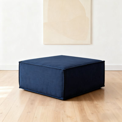 38" Luxury Armless Module Sofa Ottoman For Living Room, Comfy Cloud, No Assembly Required, Modern Modular Sofa With Deep Seat, Upholstered Plush Couches