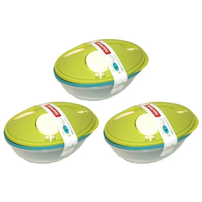 Food Storage - Set of 3 Containers and 3 Lids