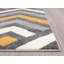 Tapis gris / blanc / jaune Braziel-1808422079