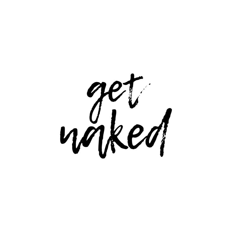 Get Naked by Pixy Paper - Wrapped Canvas Print, 20.32 cm H x 30.48 cm W
