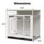 Meuble pour chien robuste 43,3 po 