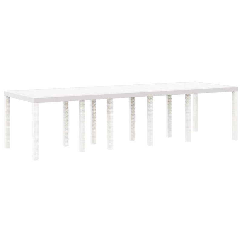 Garden Table, 73cm H x 300cm W x 100cm D, White