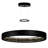 42-Inch Matte Black LED Chandelier – Oversized Modern Minimalist Dimmable Ceiling Light Fixture-1134243981-1172416448