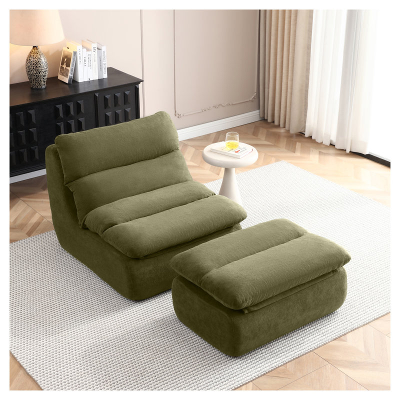 Cotton Bean Bag Chair, Grey