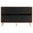 6 Drawer 47.2"w Leather  Double Dresser