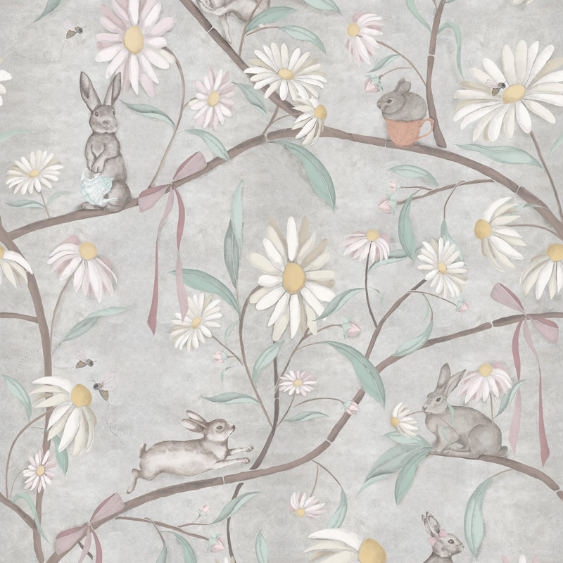 Cottontail Mural Paste The Wall Wallpaper 77.2" X 120"