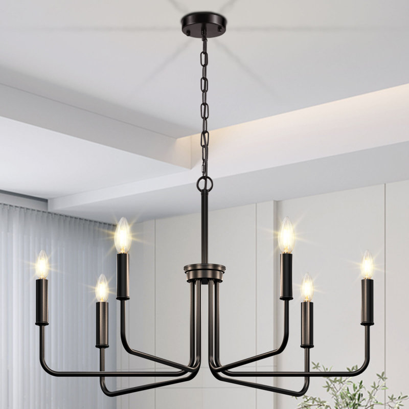 Leyrer 6 - Light Dimmable Classic / Traditional Chandelier