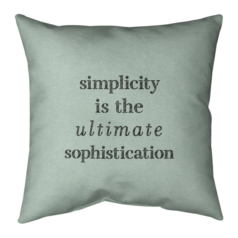 Coussin décoratif simple à la main, 14 po x 14 po, Vert / Noir