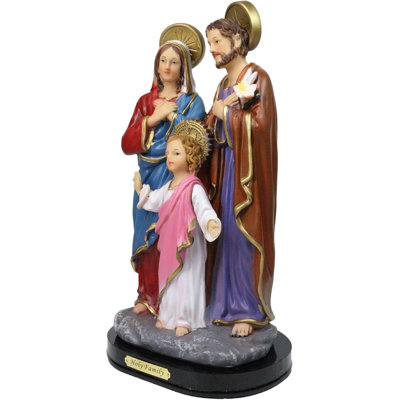 Figurine Catholique Mère Marie Joseph et Jésus