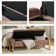 Shanieka 55.3'' W Modern Upholstered Flip Top Storage Bench with Button-Tufted and Metal Foots