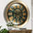 THE GEARS CLOCK Wall Clock with Real Moving Gears LU-LI_ 40 in Round "BUURGLAATZ" BRONZE-ANTIQUE