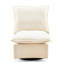 Chaise en chenille pivotante à 360 degrés avec revêtement en tissu doux rembourré de mousse pour un confort maximal-80125002